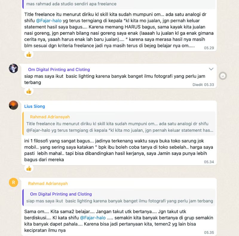 Ulasan Diskusi WhatsApp 1